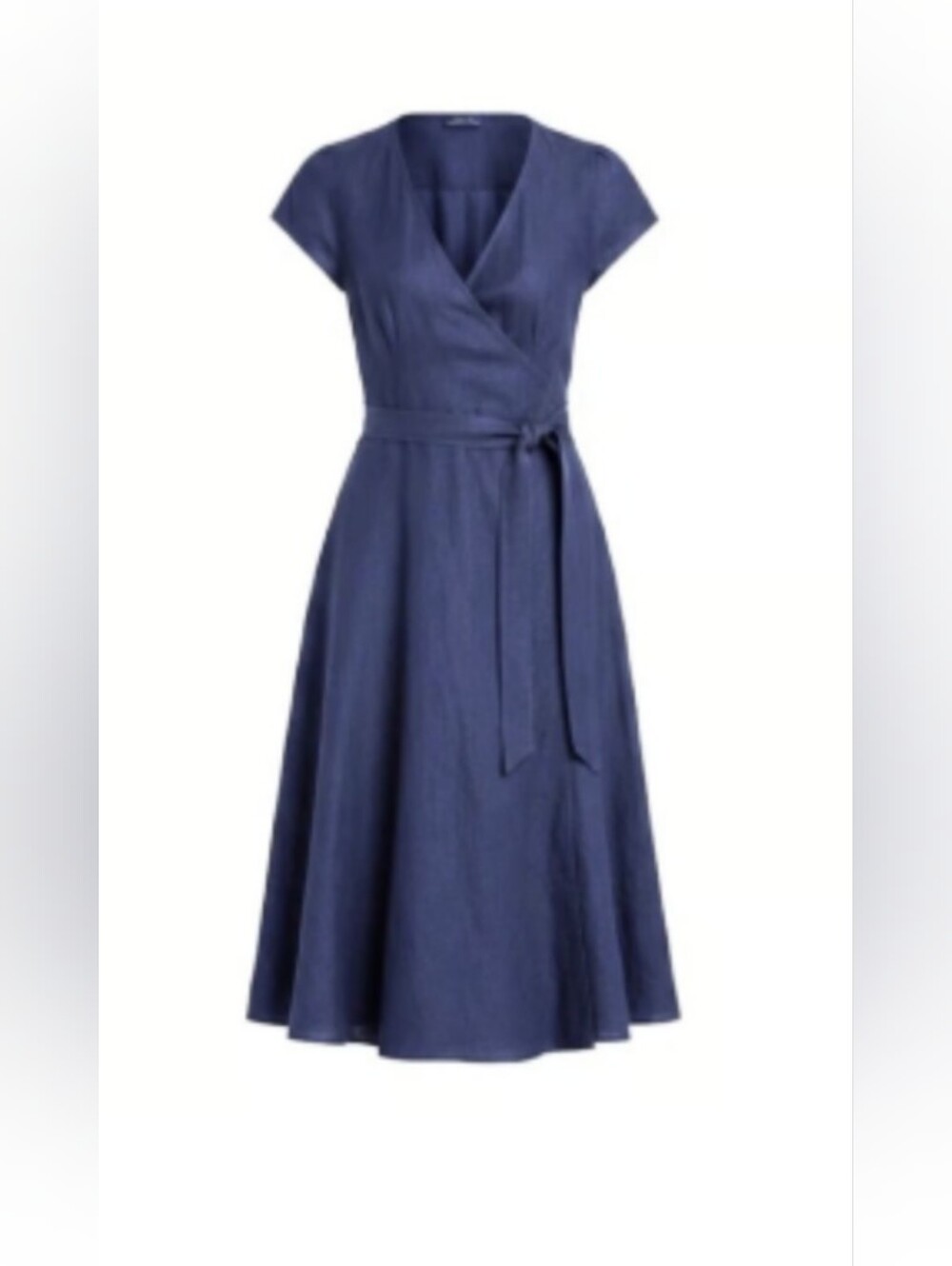 Polo by Ralph Lauren Wrap Midi Dress in Navy